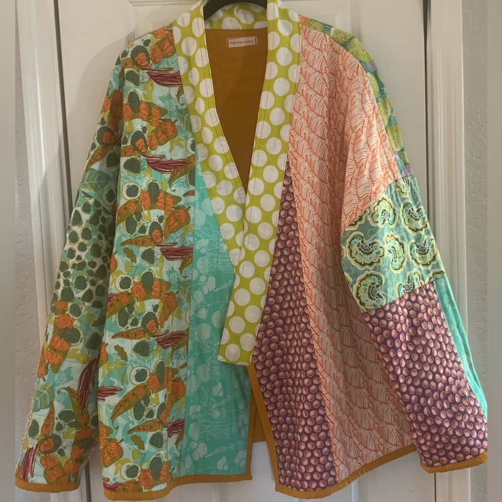 Patchwork Art Rare Reversible Jacket Large